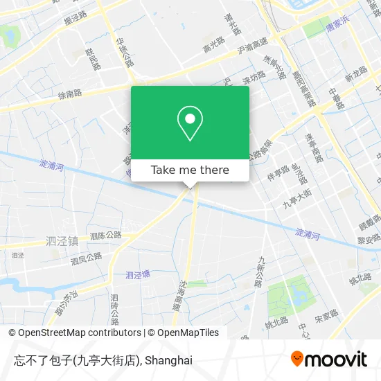 忘不了包子(九亭大街店) map