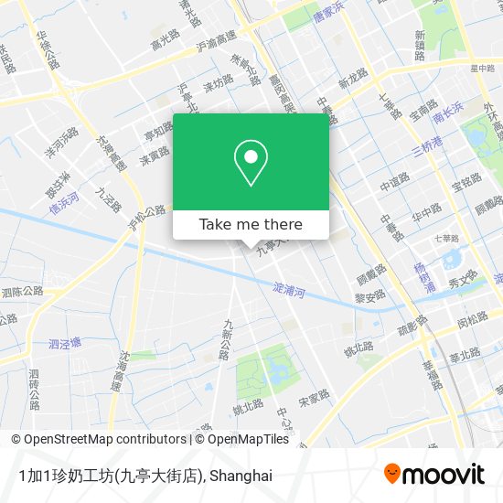 1加1珍奶工坊(九亭大街店) map