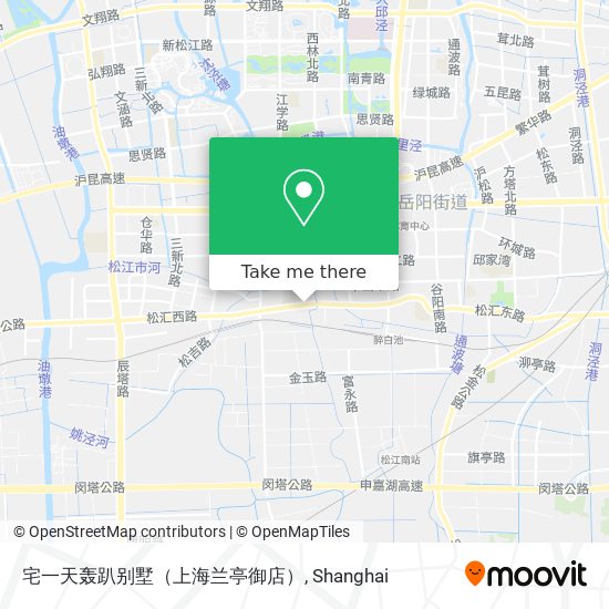 宅一天轰趴别墅（上海兰亭御店） map