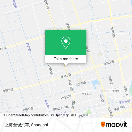 上海金现汽车 map