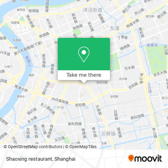 Shaoxing restaurant map