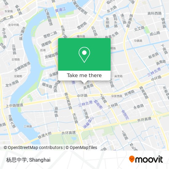 杨思中学 map