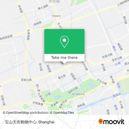 宝山天街购物中心 map