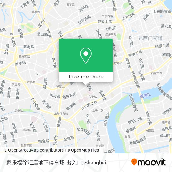 家乐福徐汇店地下停车场-出入口 map