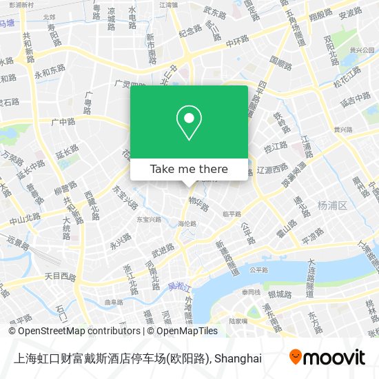 上海虹口财富戴斯酒店停车场(欧阳路) map