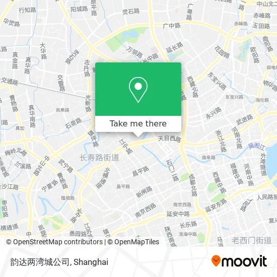韵达两湾城公司 map