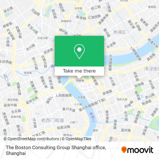 The Boston Consulting Group Shanghai office map