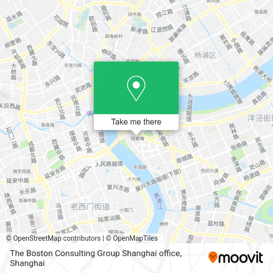 The Boston Consulting Group Shanghai office map