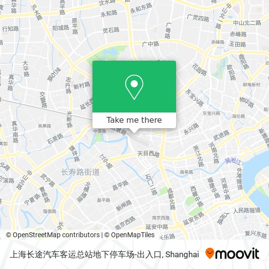 上海长途汽车客运总站地下停车场-出入口 map