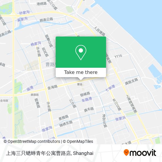 上海三只蟋蟀青年公寓曹路店 map