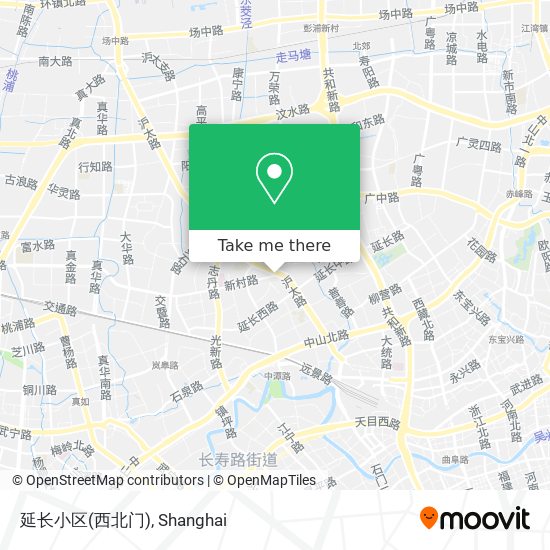 延长小区(西北门) map