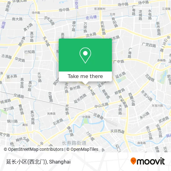 延长小区(西北门) map