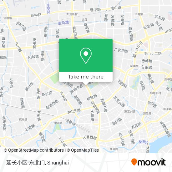 延长小区-东北门 map