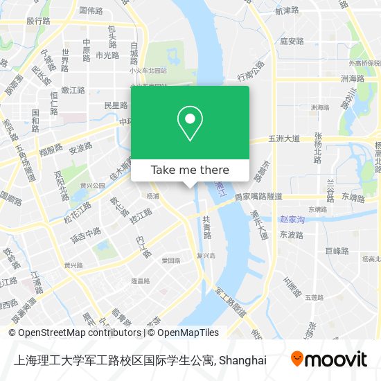 上海理工大学军工路校区国际学生公寓 map