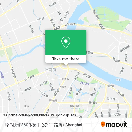 蜂鸟快修360体验中心(军工路店) map