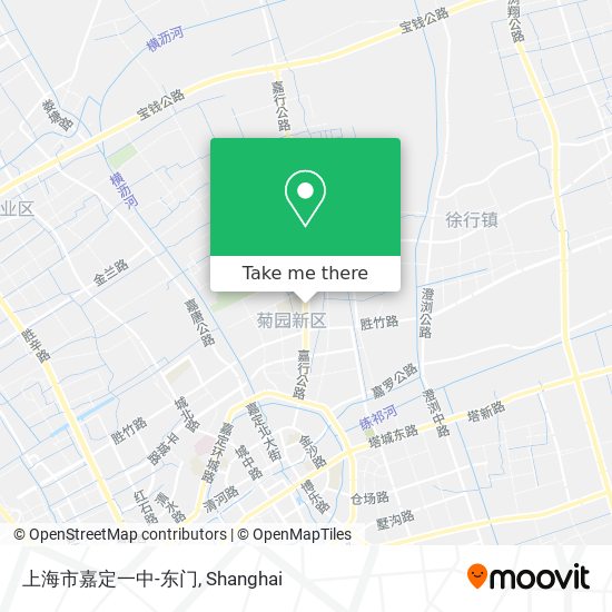 上海市嘉定一中-东门 map