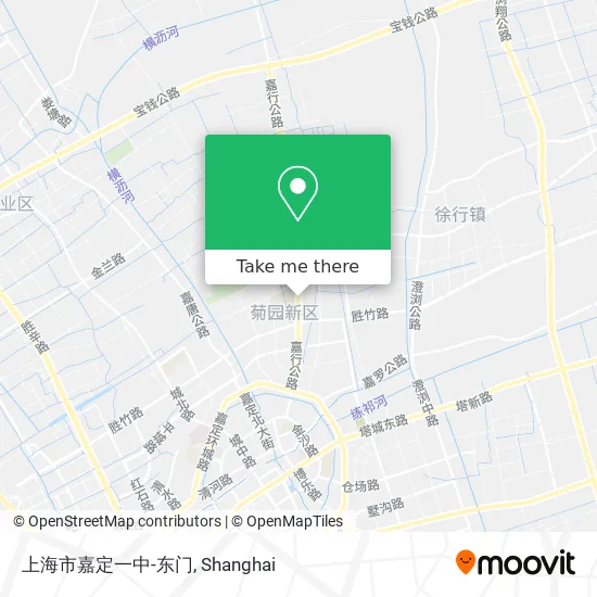 上海市嘉定一中-东门 map