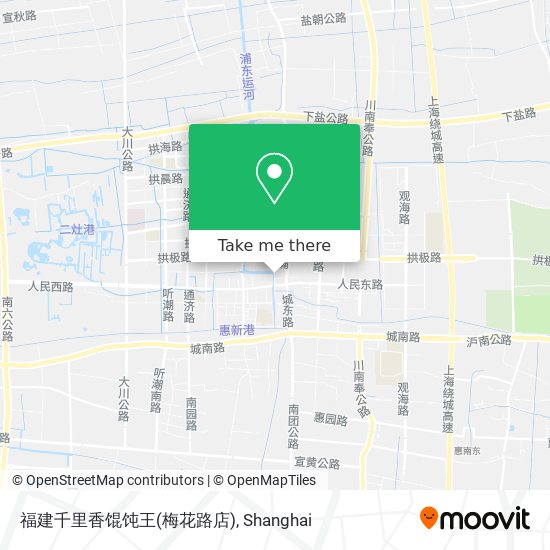 福建千里香馄饨王(梅花路店) map