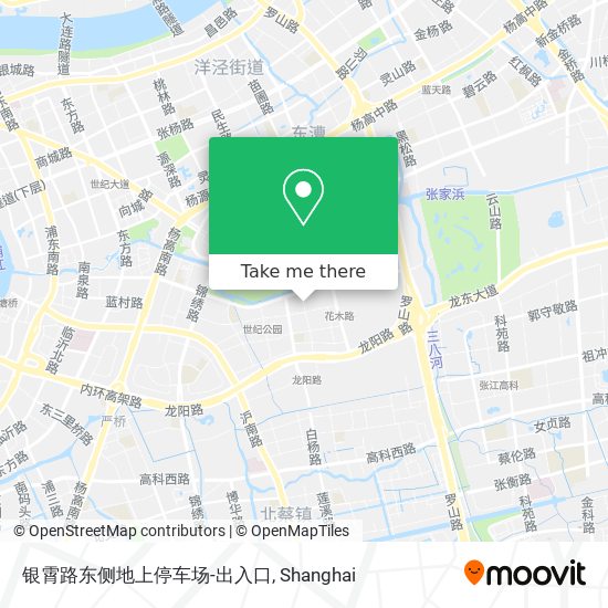 银霄路东侧地上停车场-出入口 map