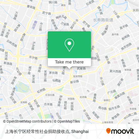 上海长宁区经常性社会捐助接收点 map
