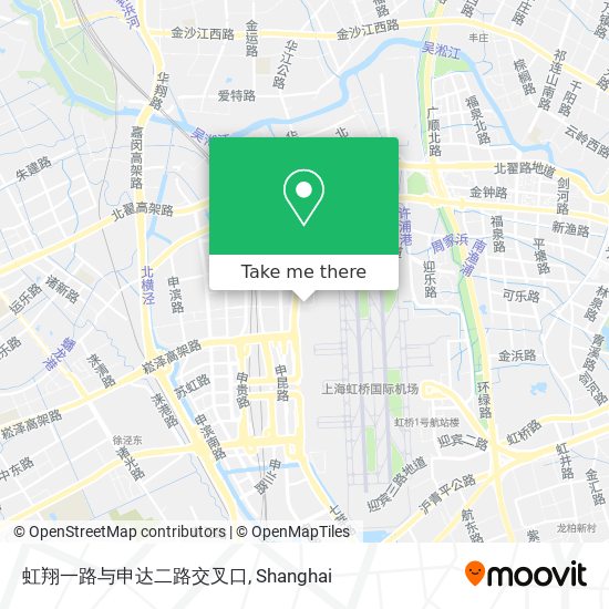 虹翔一路与申达二路交叉口 map