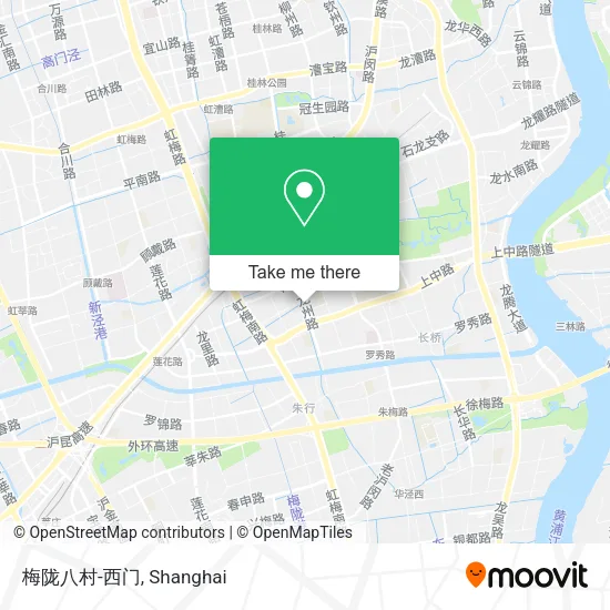 梅陇八村-西门 map