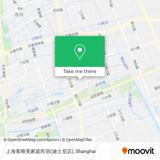 上海客唯美家庭民宿(迪士尼店) map
