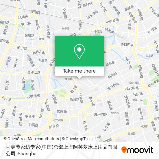 阿芙萝家纺专家(中国)总部上海阿芙萝床上用品有限公司 map
