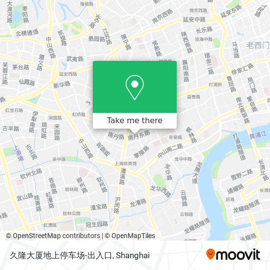 久隆大厦地上停车场-出入口 map