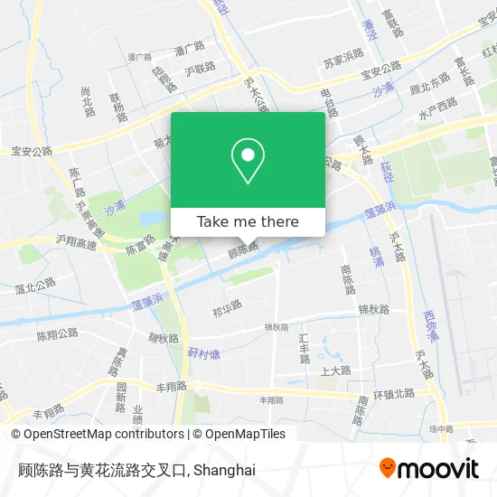 顾陈路与黄花流路交叉口 map