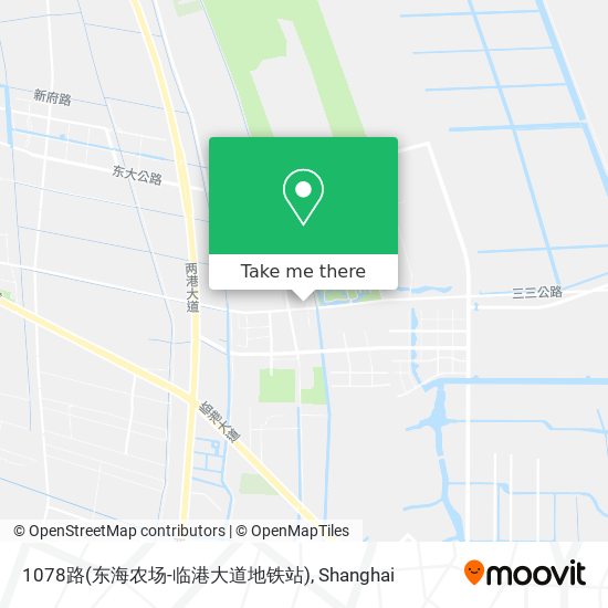 1078路(东海农场-临港大道地铁站) map