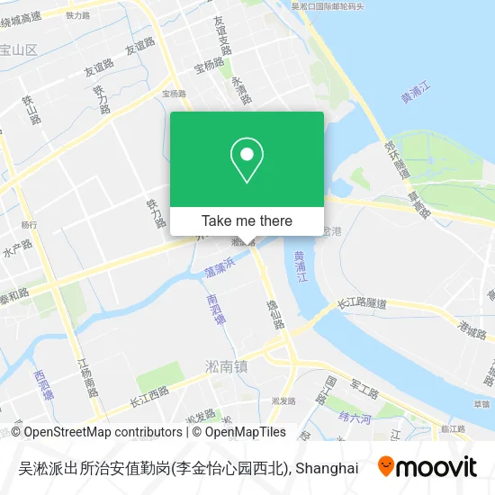 吴淞派出所治安值勤岗(李金怡心园西北) map