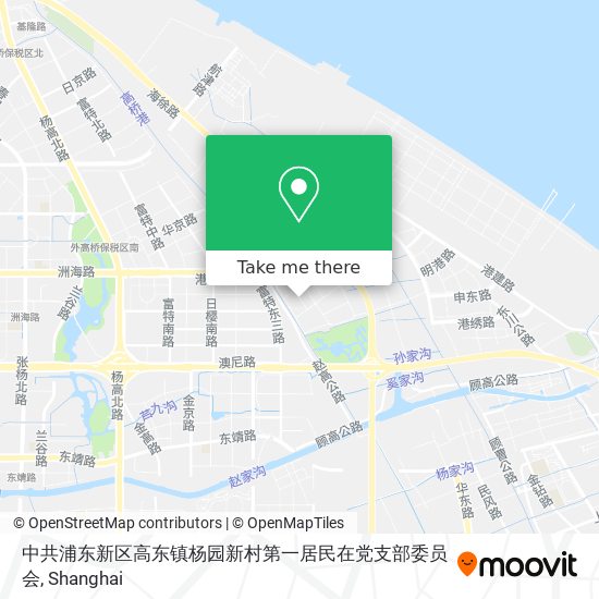 中共浦东新区高东镇杨园新村第一居民在党支部委员会 map