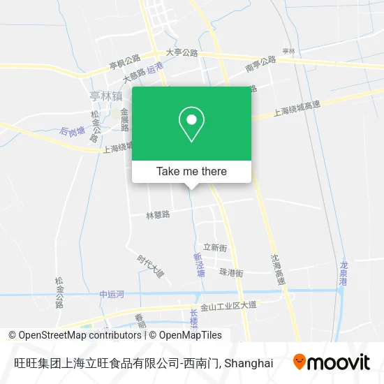 旺旺集团上海立旺食品有限公司-西南门 map