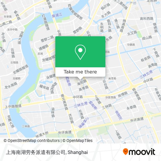 上海南湖劳务派遣有限公司 map
