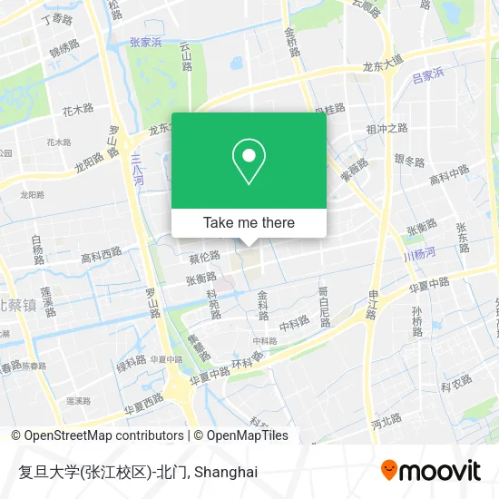 复旦大学(张江校区)-北门 map