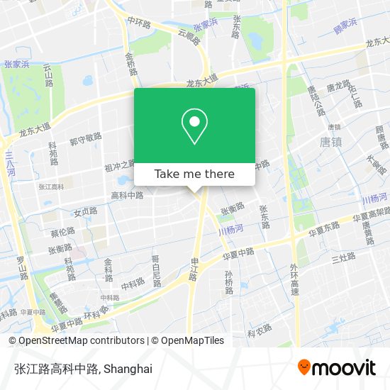 张江路高科中路 map