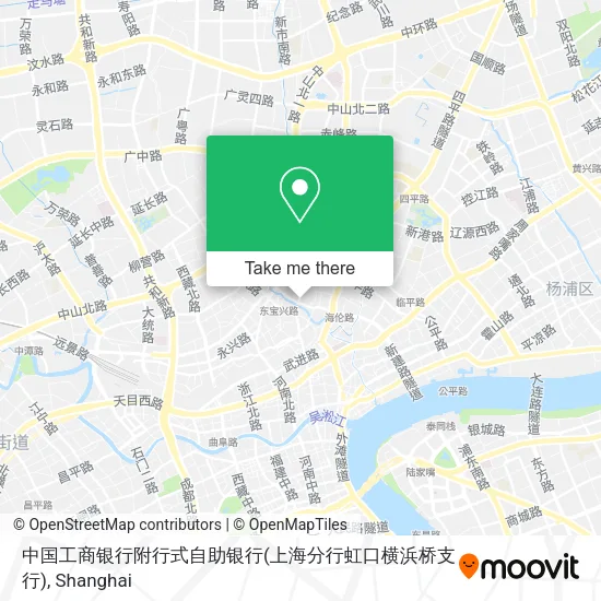 中国工商银行附行式自助银行(上海分行虹口横浜桥支行) map