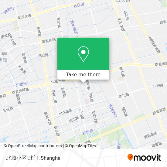 北城小区-北门 map