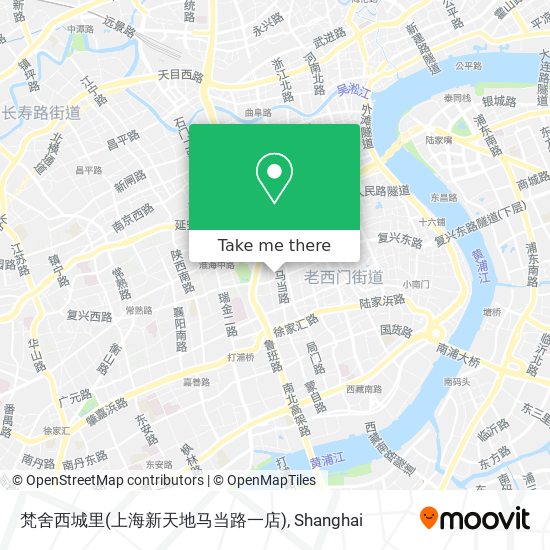 梵舍西城里(上海新天地马当路一店) map