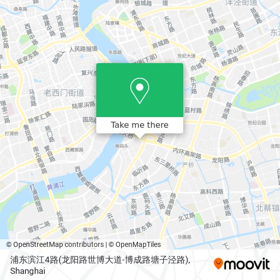 浦东滨江4路(龙阳路世博大道-博成路塘子泾路) map