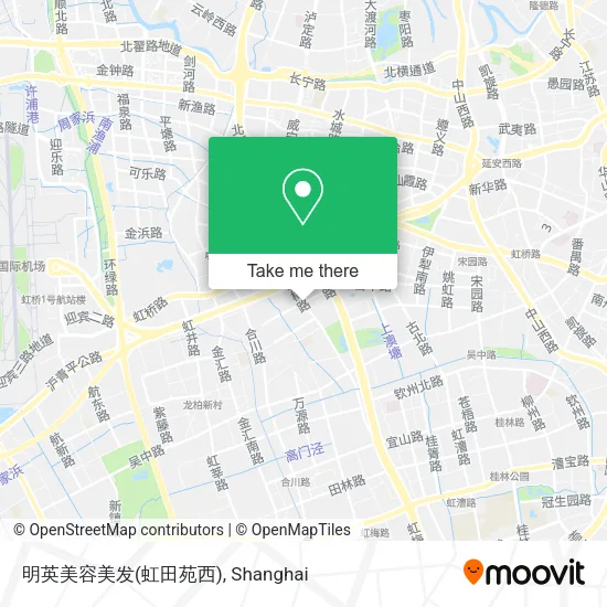 明英美容美发(虹田苑西) map