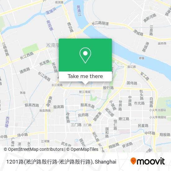 1201路(淞沪路殷行路-淞沪路殷行路) map