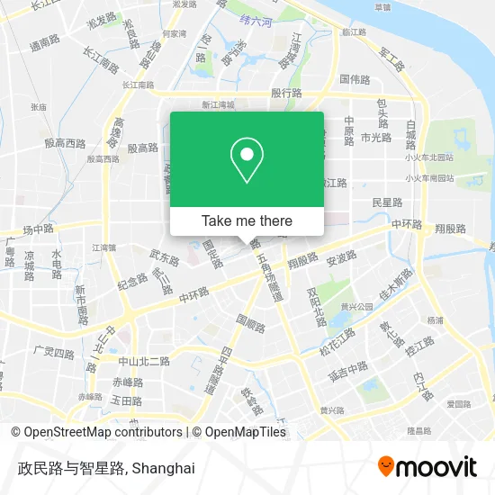 政民路与智星路 map