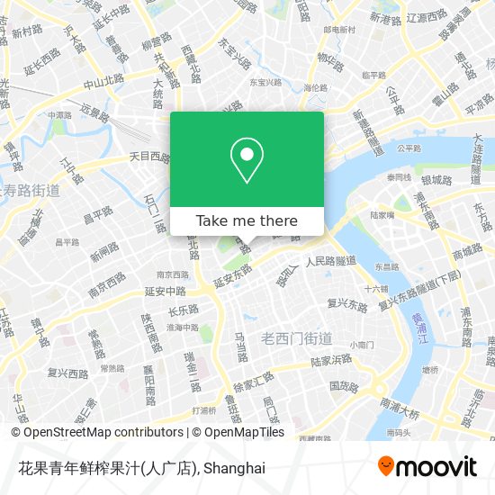 花果青年鲜榨果汁(人广店) map