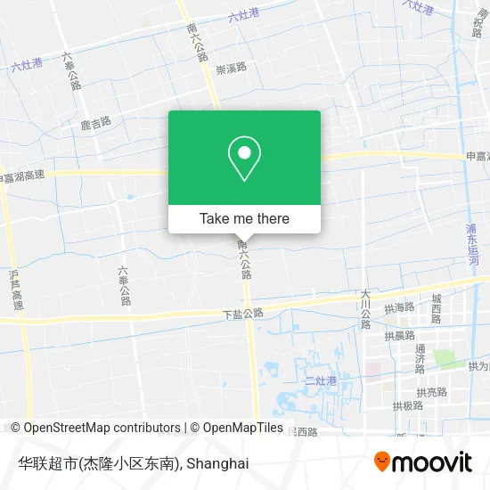 华联超市(杰隆小区东南) map