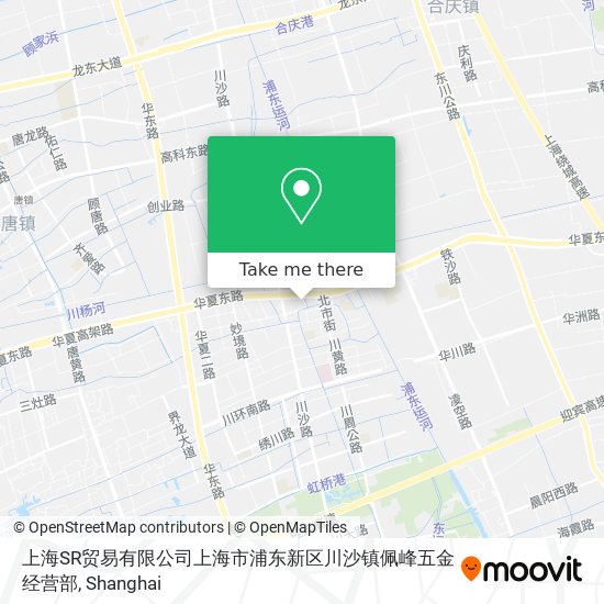 上海SR贸易有限公司上海市浦东新区川沙镇佩峰五金经营部 map