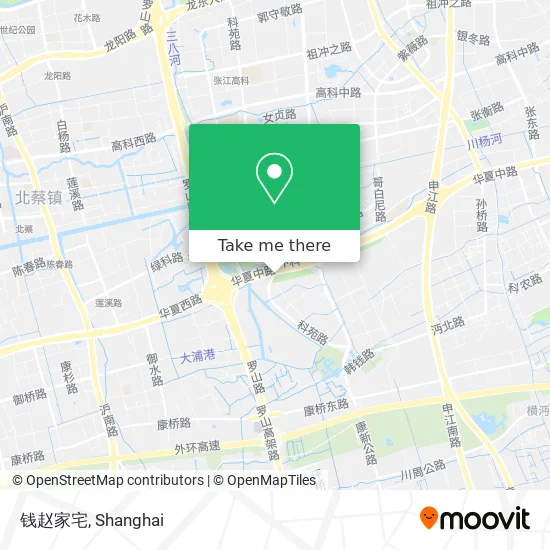 钱赵家宅 map
