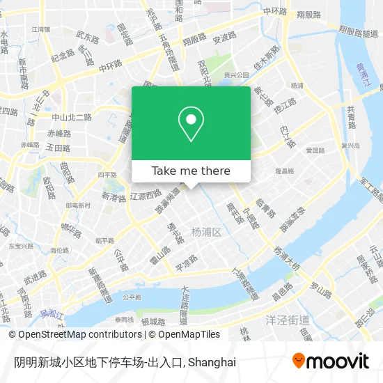 阴明新城小区地下停车场-出入口 map