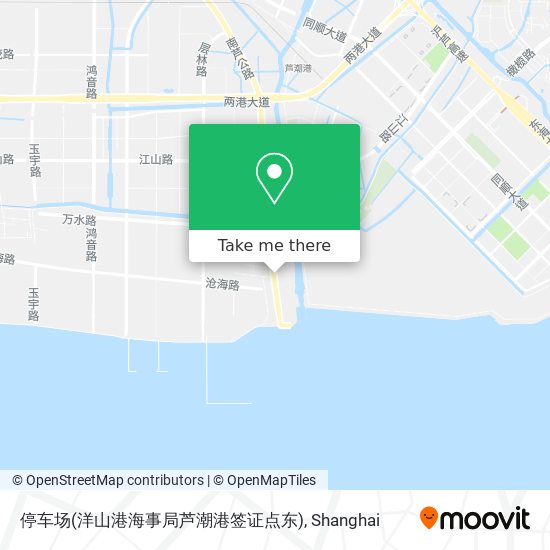 停车场(洋山港海事局芦潮港签证点东) map